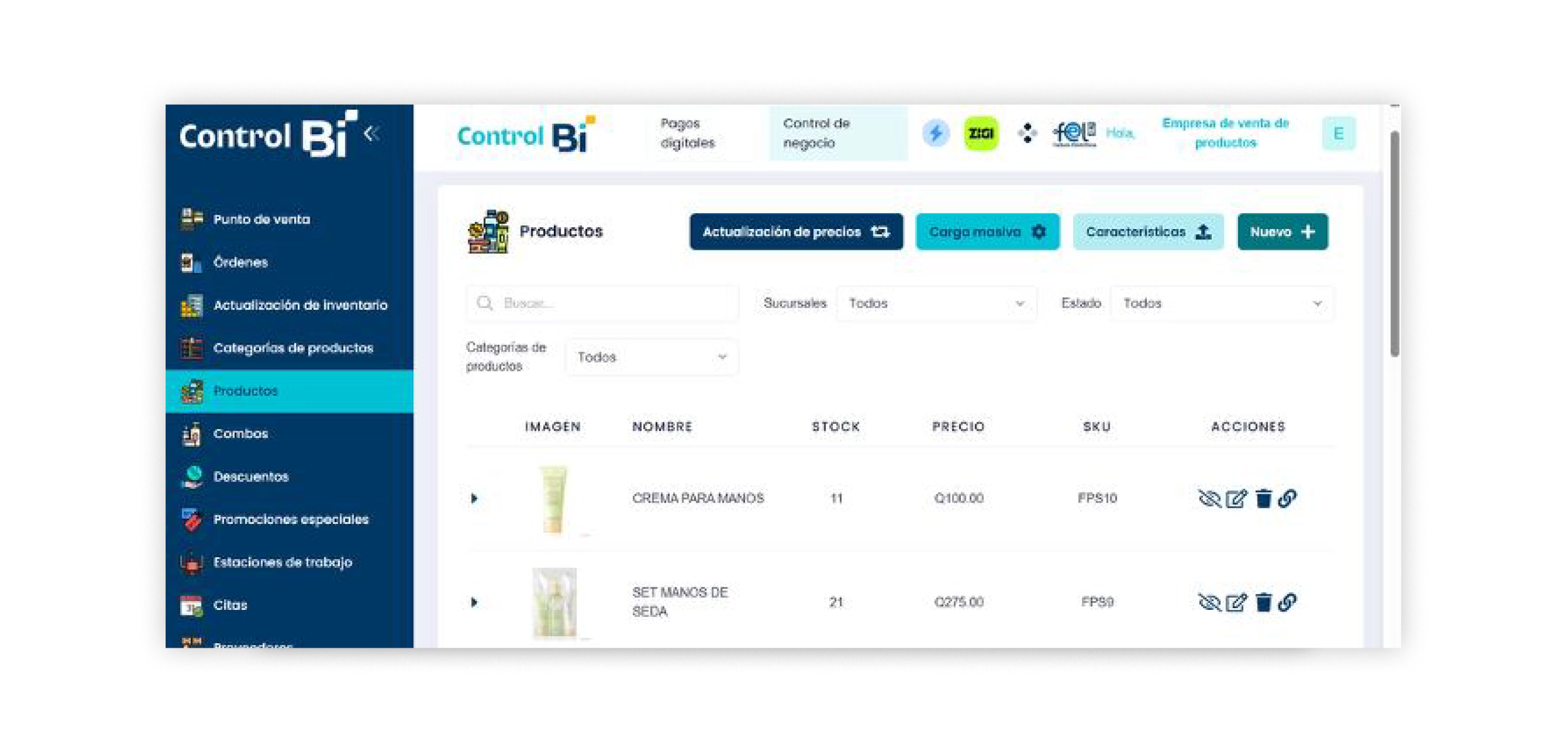 1 - Productos 1 - Productos