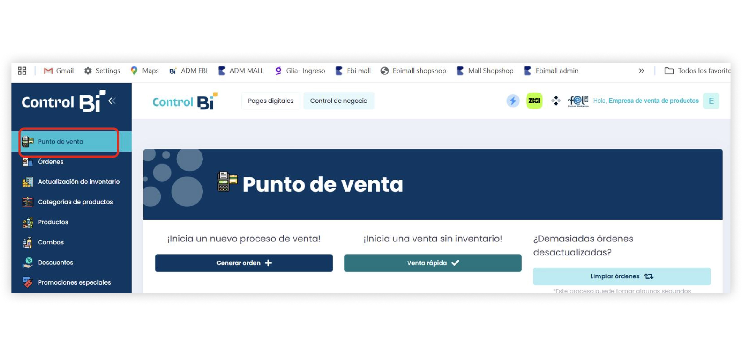 1 - Punto de venta 1 - Punto de venta